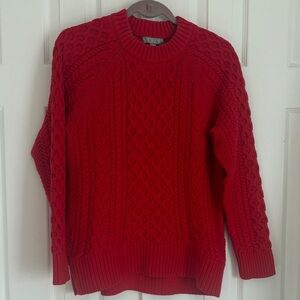 J. Crew Vibrant Red Knit Pullover